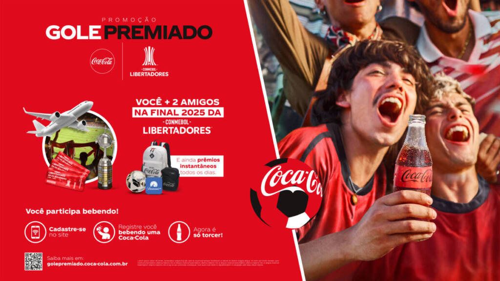 Coca-Cola e Batux lançam promoção inédita com IA na Libertadores